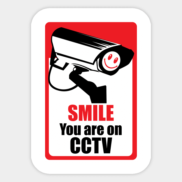 CCTV, Surveillance state, Police state, Freedom Sticker by Strohalm